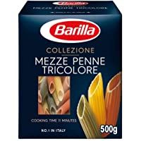 Barilla- Pasta La Collezione- Mezze Penne Tricolore 500gr